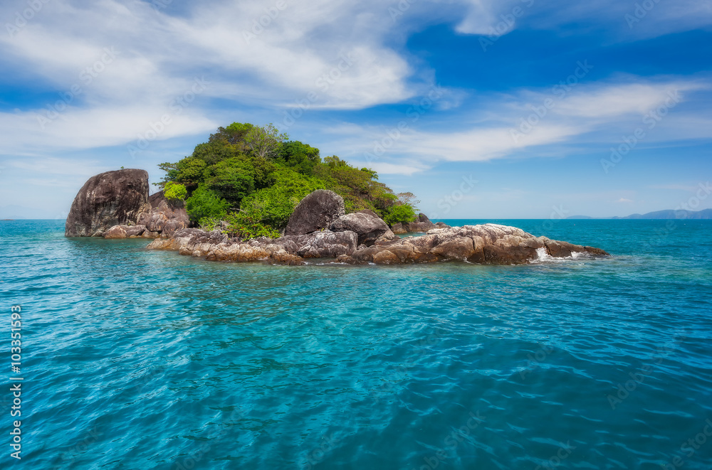 Thailand. Koh Chang. Island with coral.