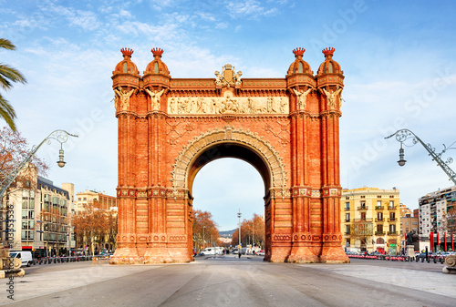 Arc de Triomph in Barcelona, Catalonia Spain