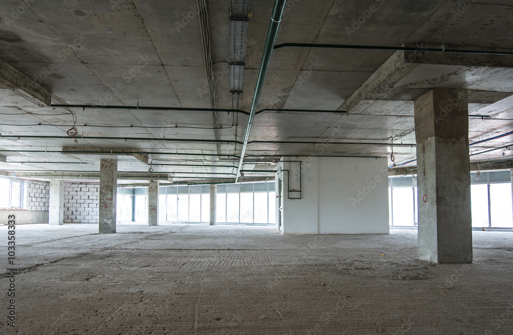 interior of business center under construction