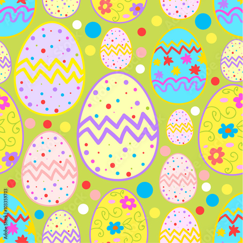 Happy Easter sketch pattern.