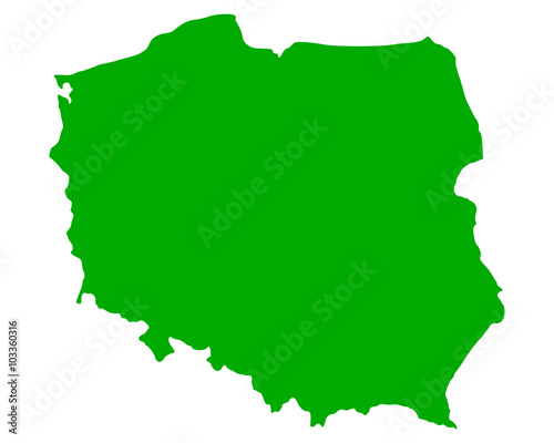 Karte von Polen
