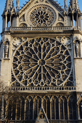 Notre Dame de Paris, France - the architectural detail