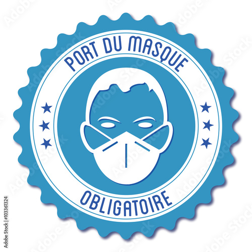 Logo port du masque obligatoire.