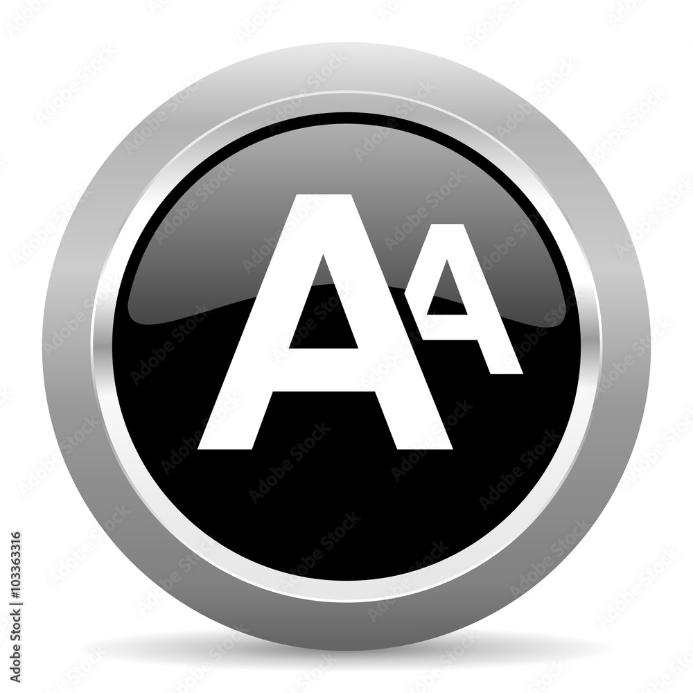 alphabet black metallic chrome web circle glossy icon alphabet black metallic chrome web circle glossy icon
