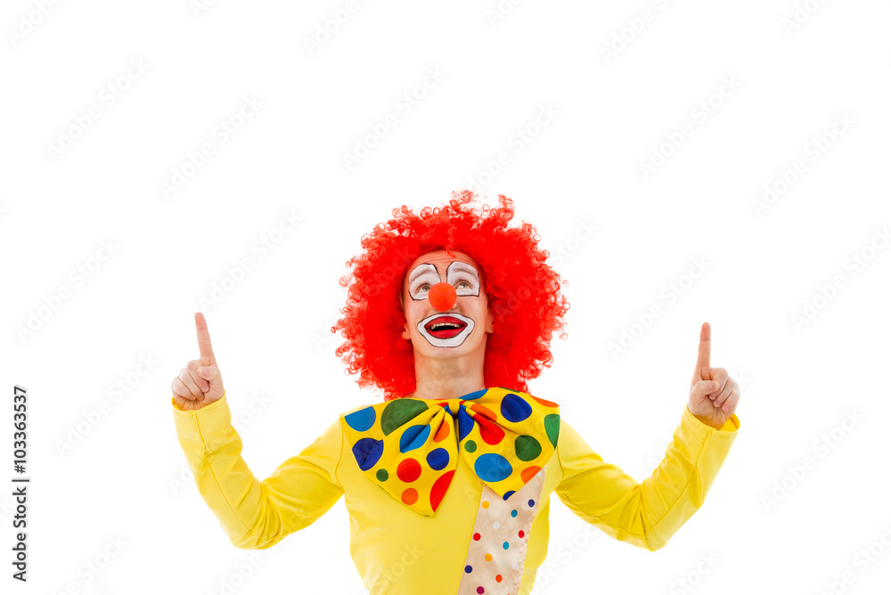Funny playful clown Funny playful clown