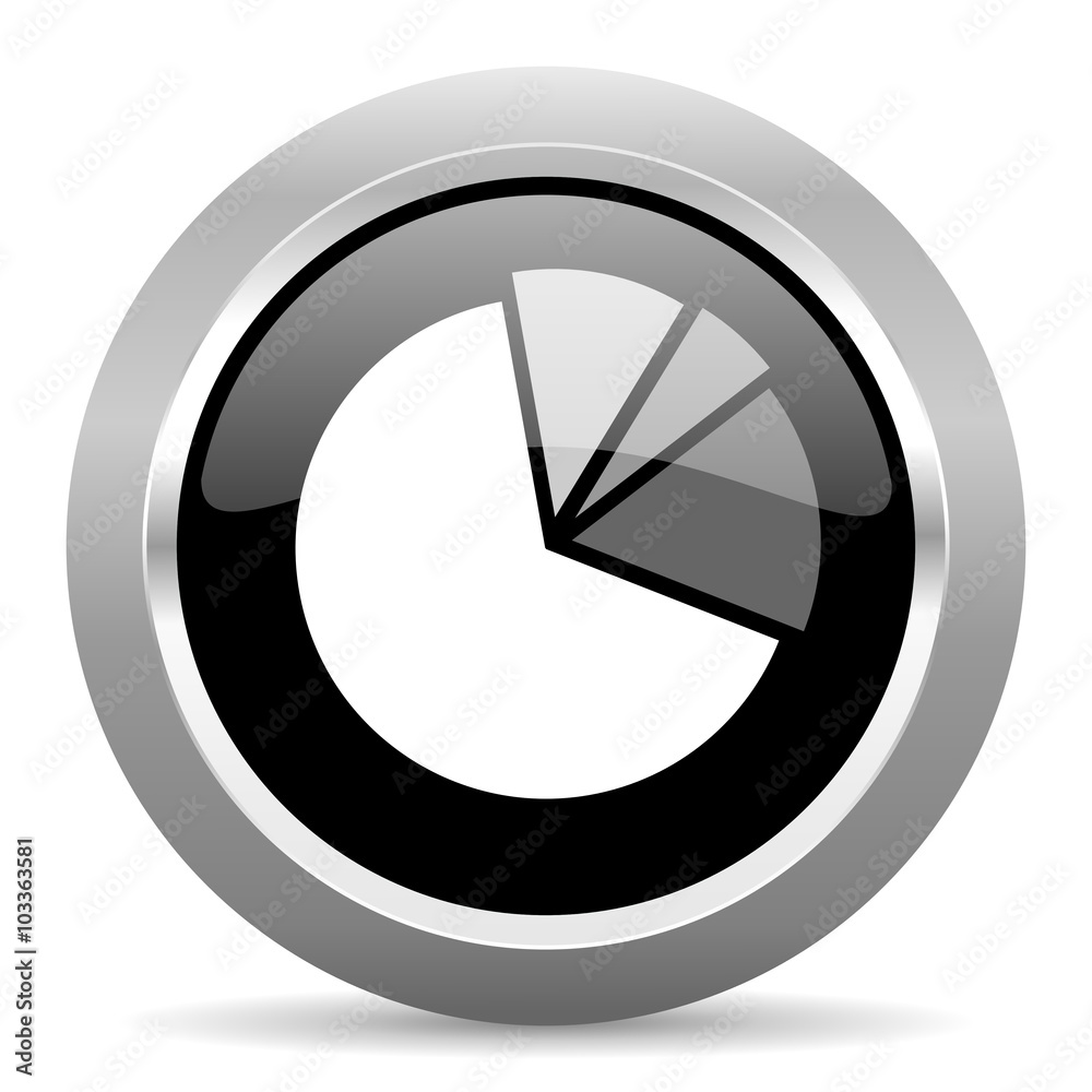 diagram black metallic chrome web circle glossy icon diagram black metallic chrome web circle glossy icon