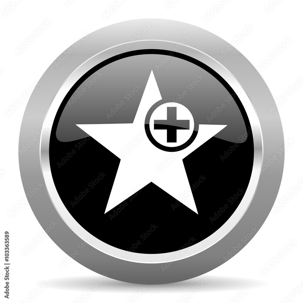 star black metallic chrome web circle glossy icon star black metallic chrome web circle glossy icon