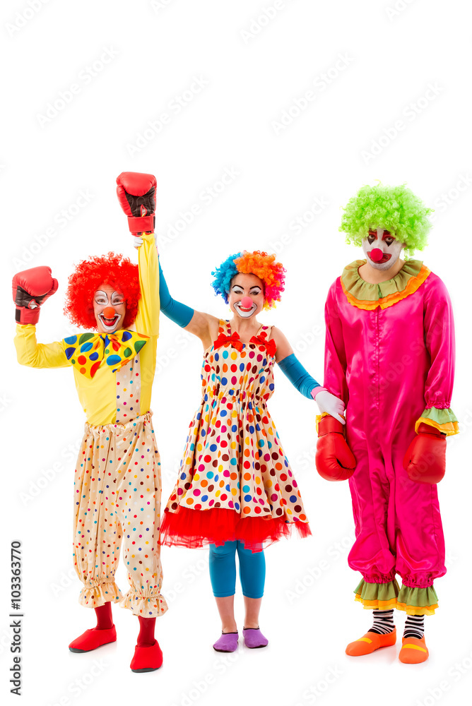 Funny playful clown Funny playful clown