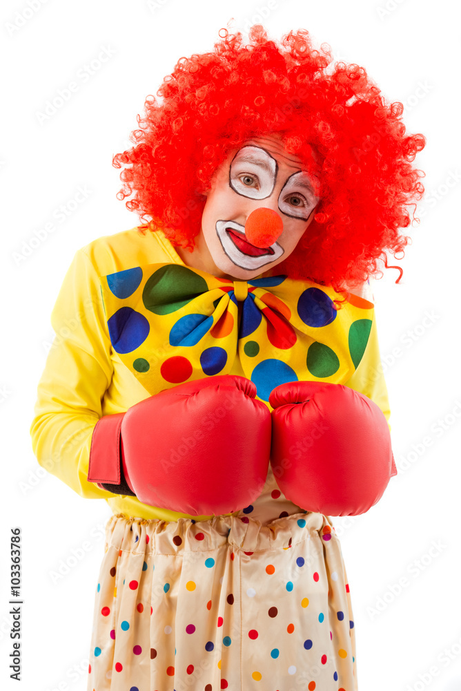 Funny playful clown Funny playful clown
