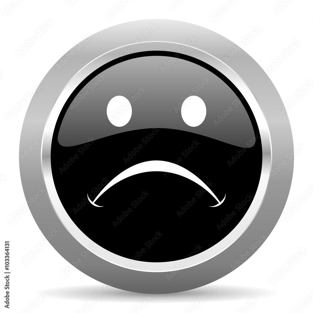 cry black metallic chrome web circle glossy icon cry black metallic chrome web circle glossy icon