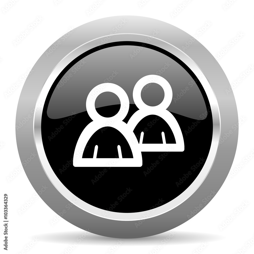 forum black metallic chrome web circle glossy icon forum black metallic chrome web circle glossy icon