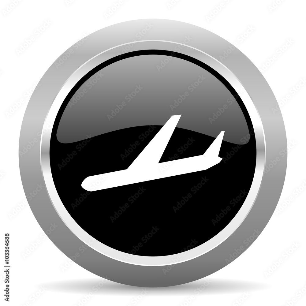 arrivals black metallic chrome web circle glossy icon arrivals black metallic chrome web circle glossy icon