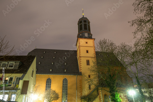 marienchurch hanau germany in the evening photo