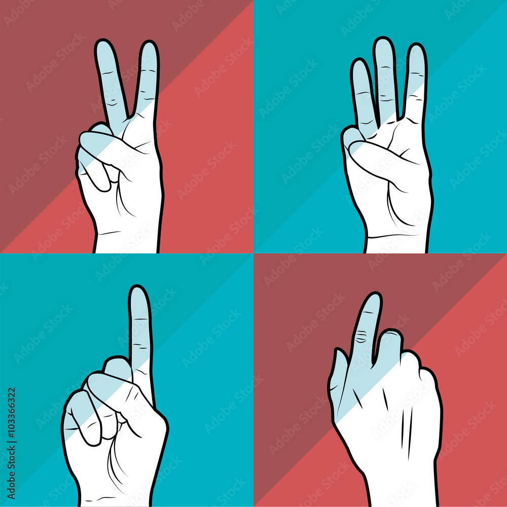 Fototapeta premium sign language design