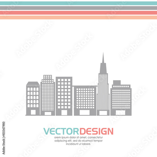 buildings icon design 