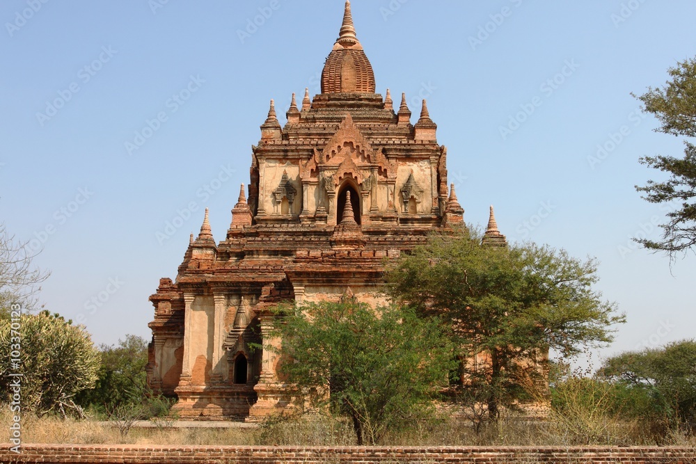 old Buddhist temples and pagodas in Bagan, Myanmar		
