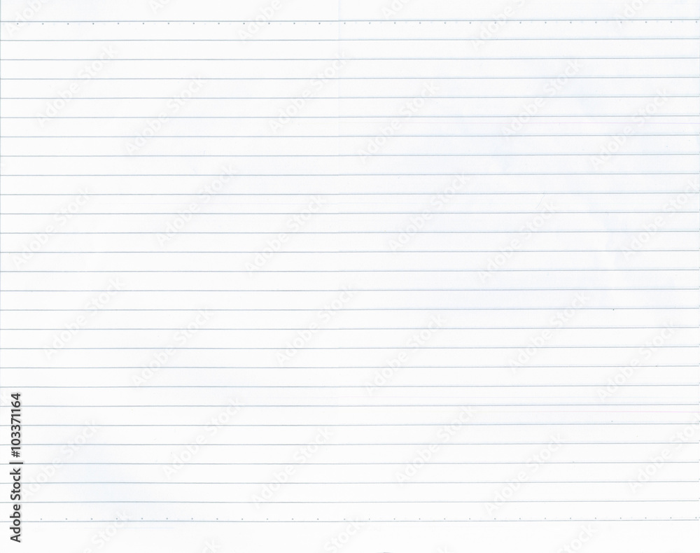 Texture of white note paper and have lines.