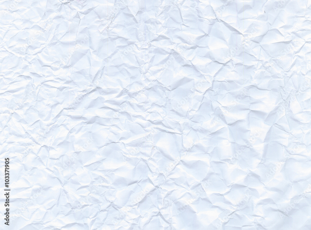 Texture of crumpled white paper.