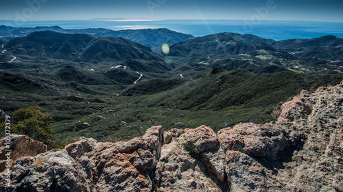 Summit of Sandstone Peak in Santa Monica Mountains National Recreation Area photo