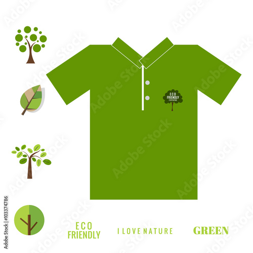 T- shirt design - ECO FRIENDLY - Creative Ecology concept with T