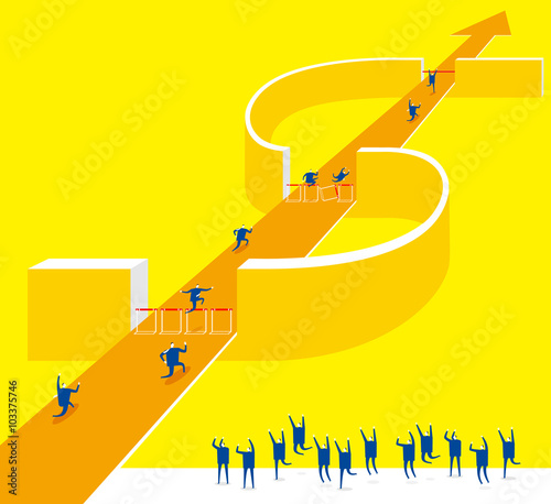 Hurdle / Overcome obstacles,be a winner.