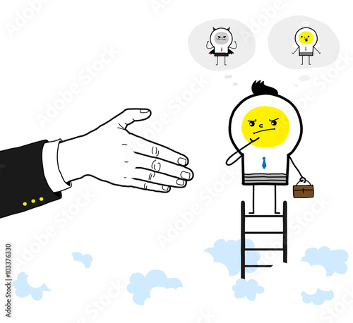Think clearly / Before making a decision,think clearly.