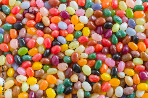 Jelly beans candy background