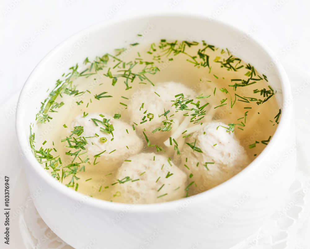 soup with meatballs soup with meatballs