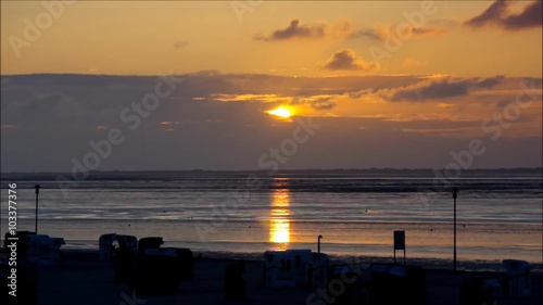 Nordsee Sonnenuntergang