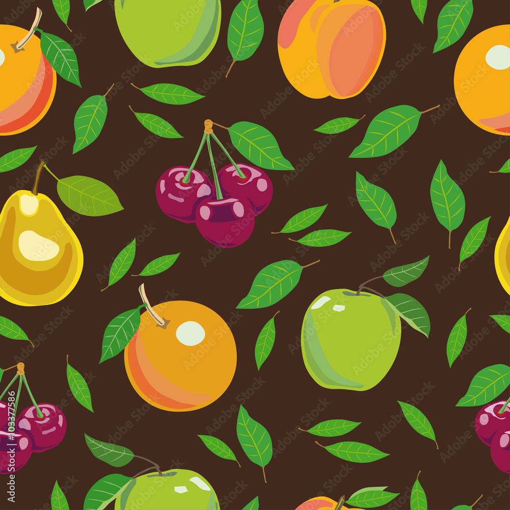 Obraz premium Fruit pattern seamless