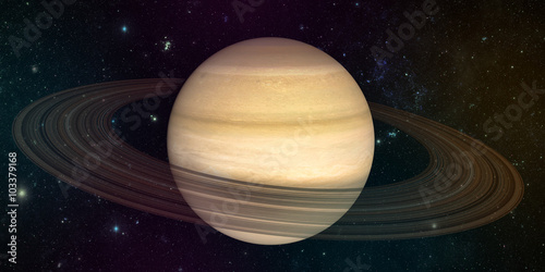 Fototapeta Naklejka Na Ścianę i Meble -  planet saturn with rings