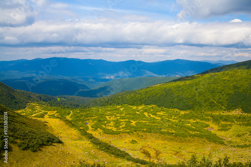 Carpathian mountains in Ukraine © tinnko