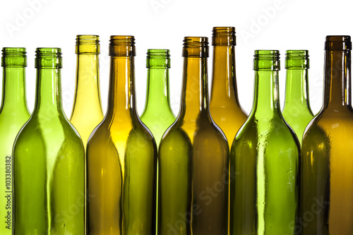 Empty Glass Wine Bottles