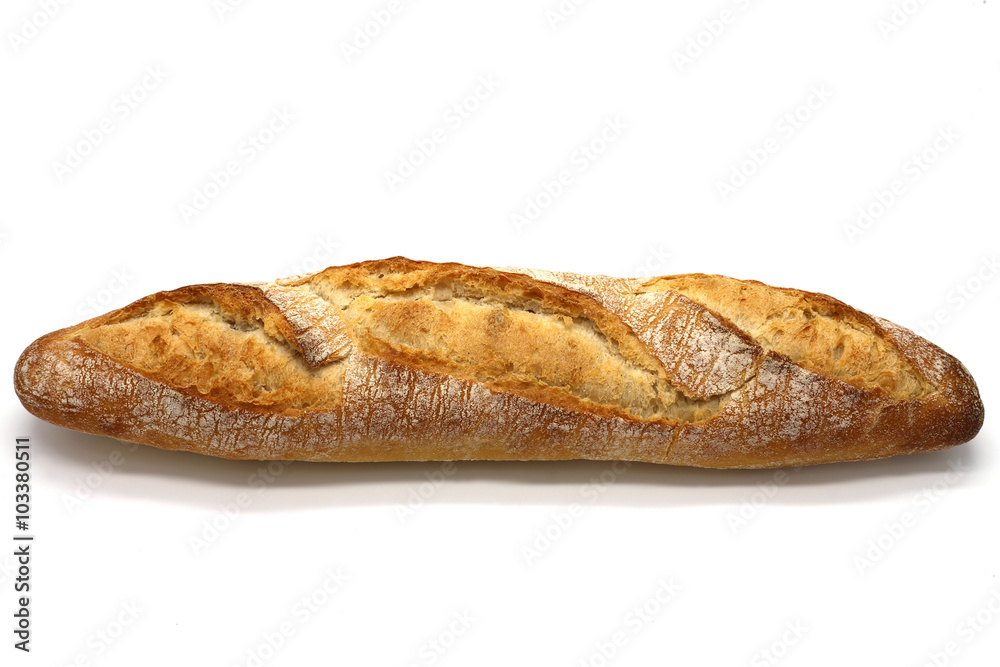 Crusty baguette