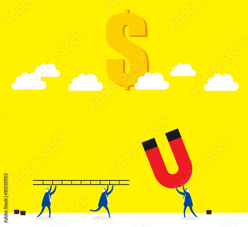 Using a way to get money.