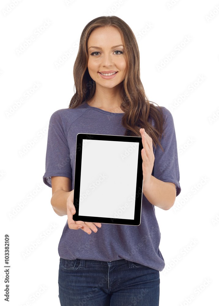 Teenager with a digital tablet Teenager with a digital tablet