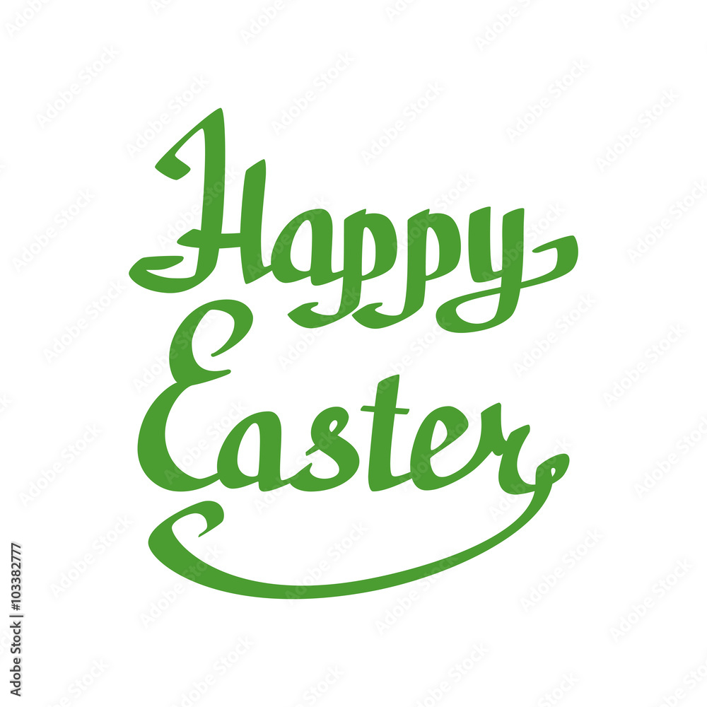 Happy Easter lettering handmade calligraphy. Happy Easter lettering handmade calligraphy.
