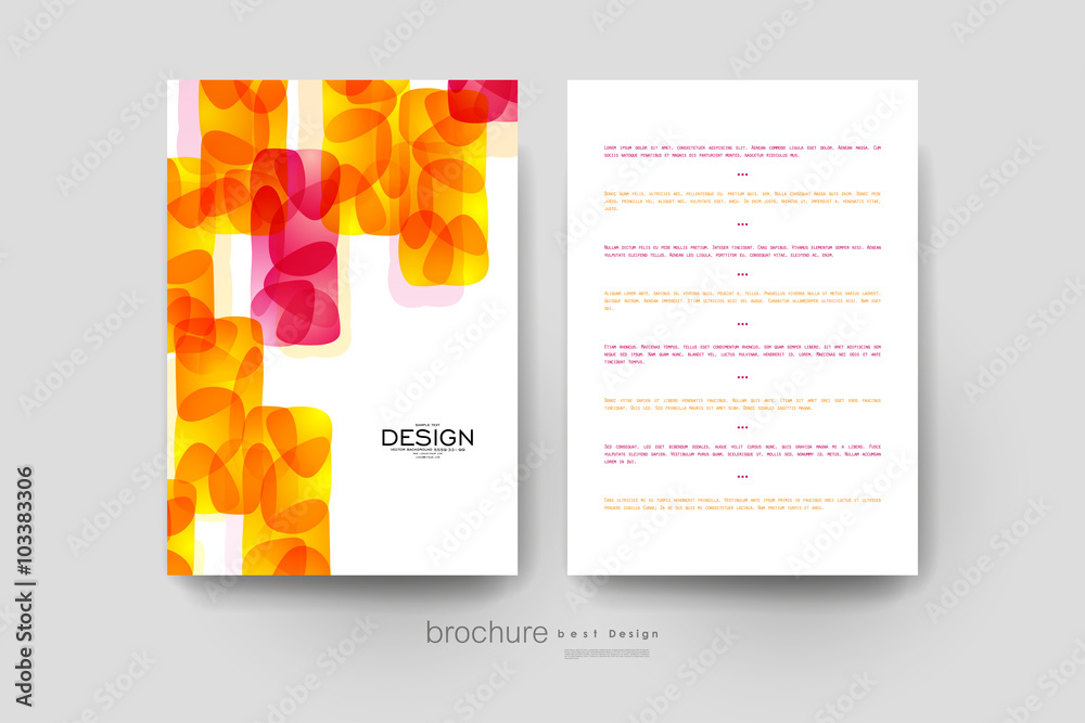 Fototapeta premium abstract background vector brochure template. Flyer Layout