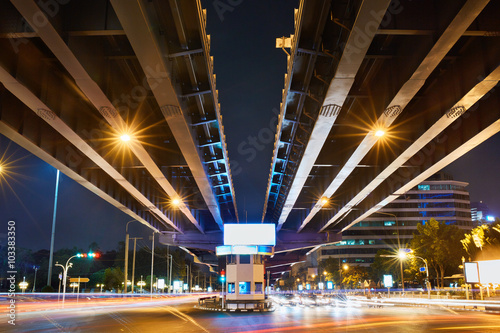 Urban Street Background. Transportation In Bangkok City  Thailan