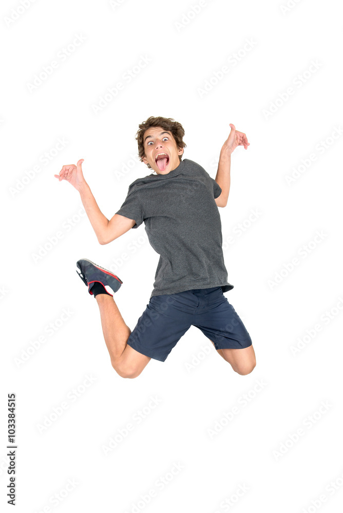 Jumping boy