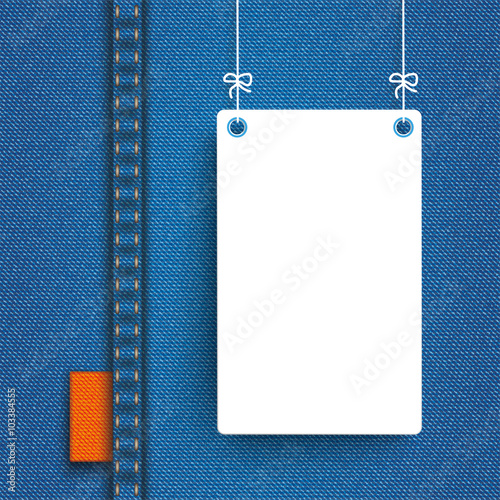 Jeans White Board Orange