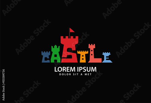 Castle Logo Vector Illustration