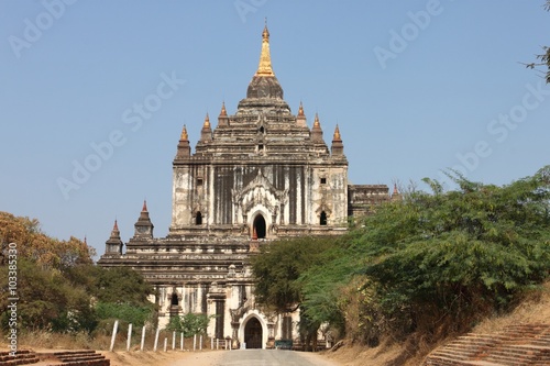 Thatbyinnyu Buddhist temples in Bagan  Myanmar 