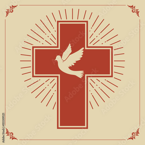 Dove and cross