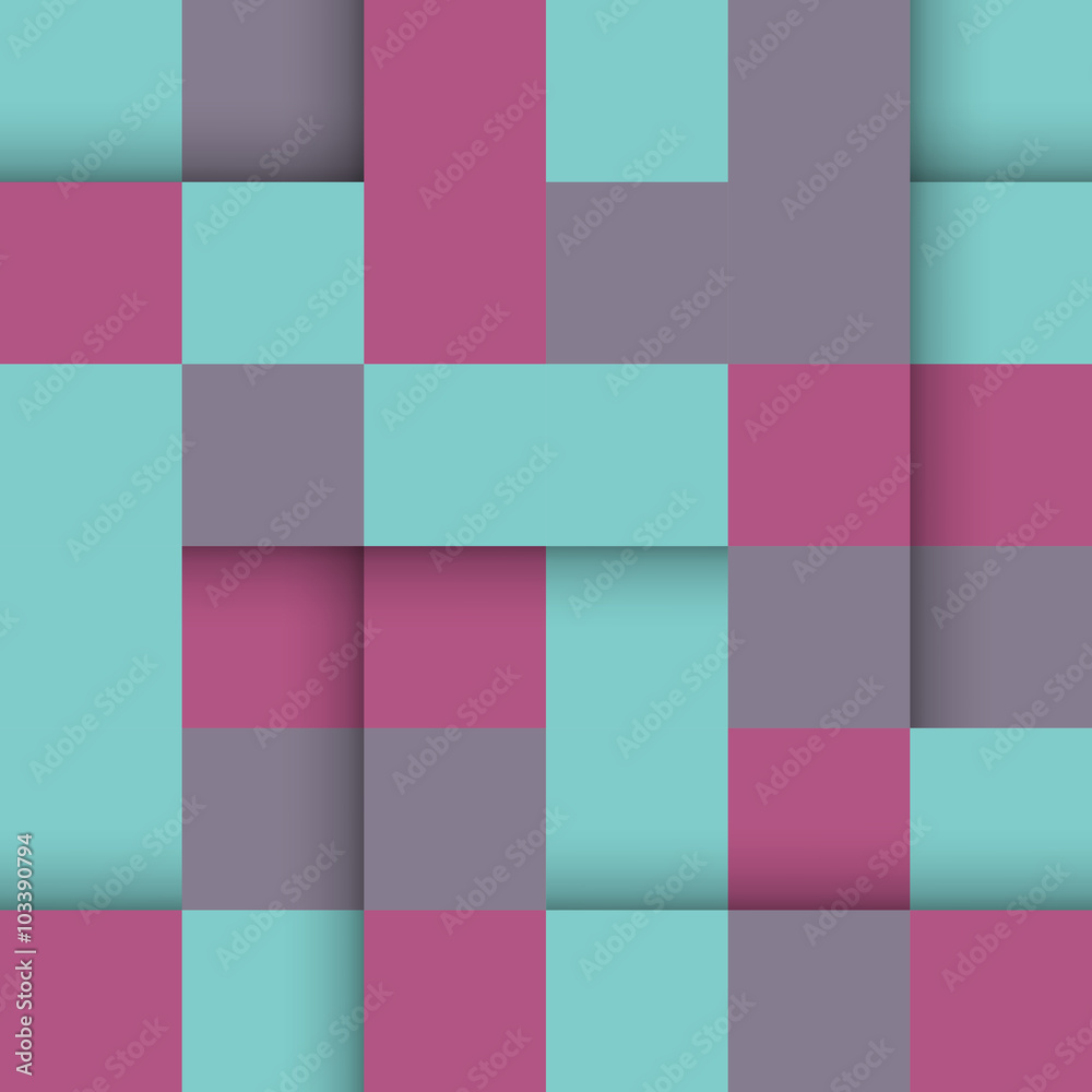 Seamless abstract paper geometric pattern