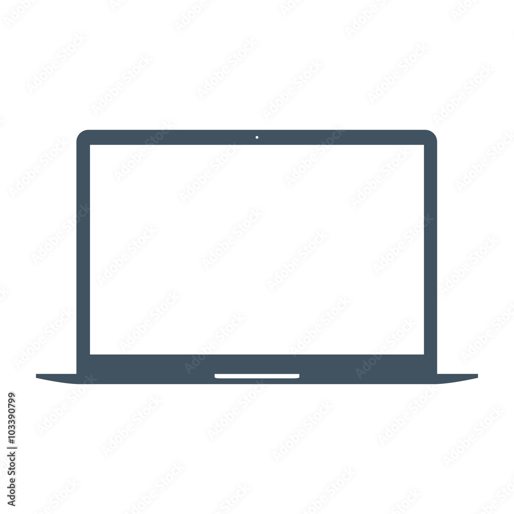laptop icon on the white background. stock vector illustration eps10 laptop icon on the white background. stock vector illustration eps10