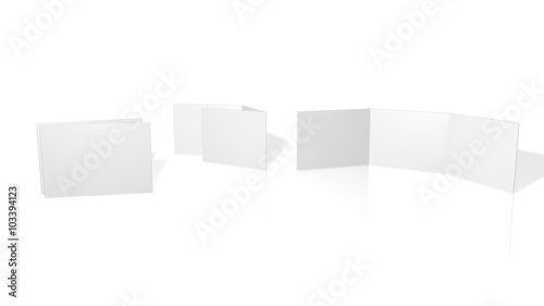 Fotografie Blanko Flyer - Din A4 / Din A5 / Din A6 (Wickelfalz) - Horizontal - 6 Seiter - A