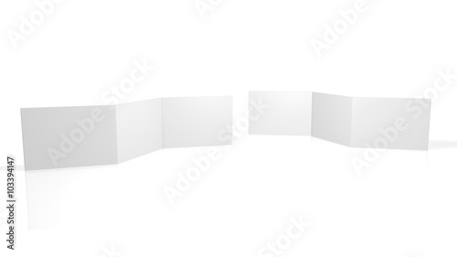 Blank Flyer - Din A4 / Din A5 / Din A6 (Accordion) - Horizontal - 2 Musterseiten