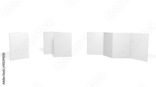 Blank Flyer - Din A4 / Din A5 / Din A6 - 8Seiter (Accordion) - Vertikal
