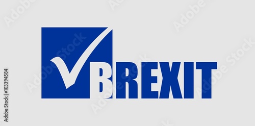 United Kingdom exit from europe relative image. Brexit named politic process. Referendum theme